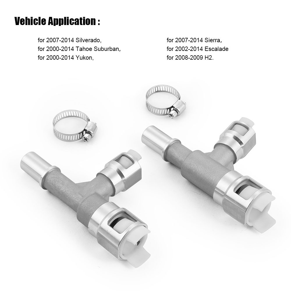 Metal Heater Hose Connector for Cadillac Chevrolet Silverado 800-413 800-414