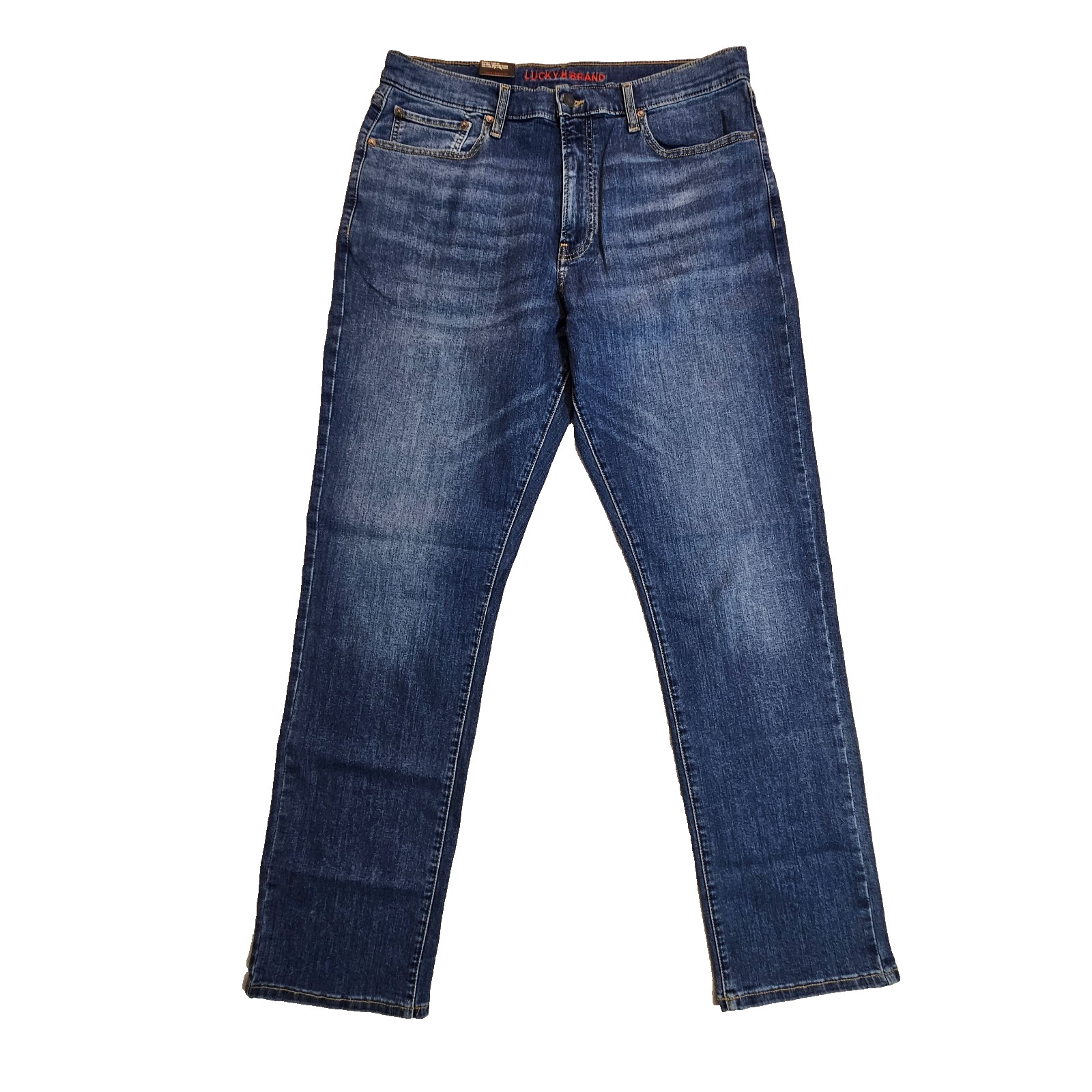 Jean Blue Med Wash 410 Athletic Straight Men's 32 X 30 By Lucky Brand MSRP 99.00