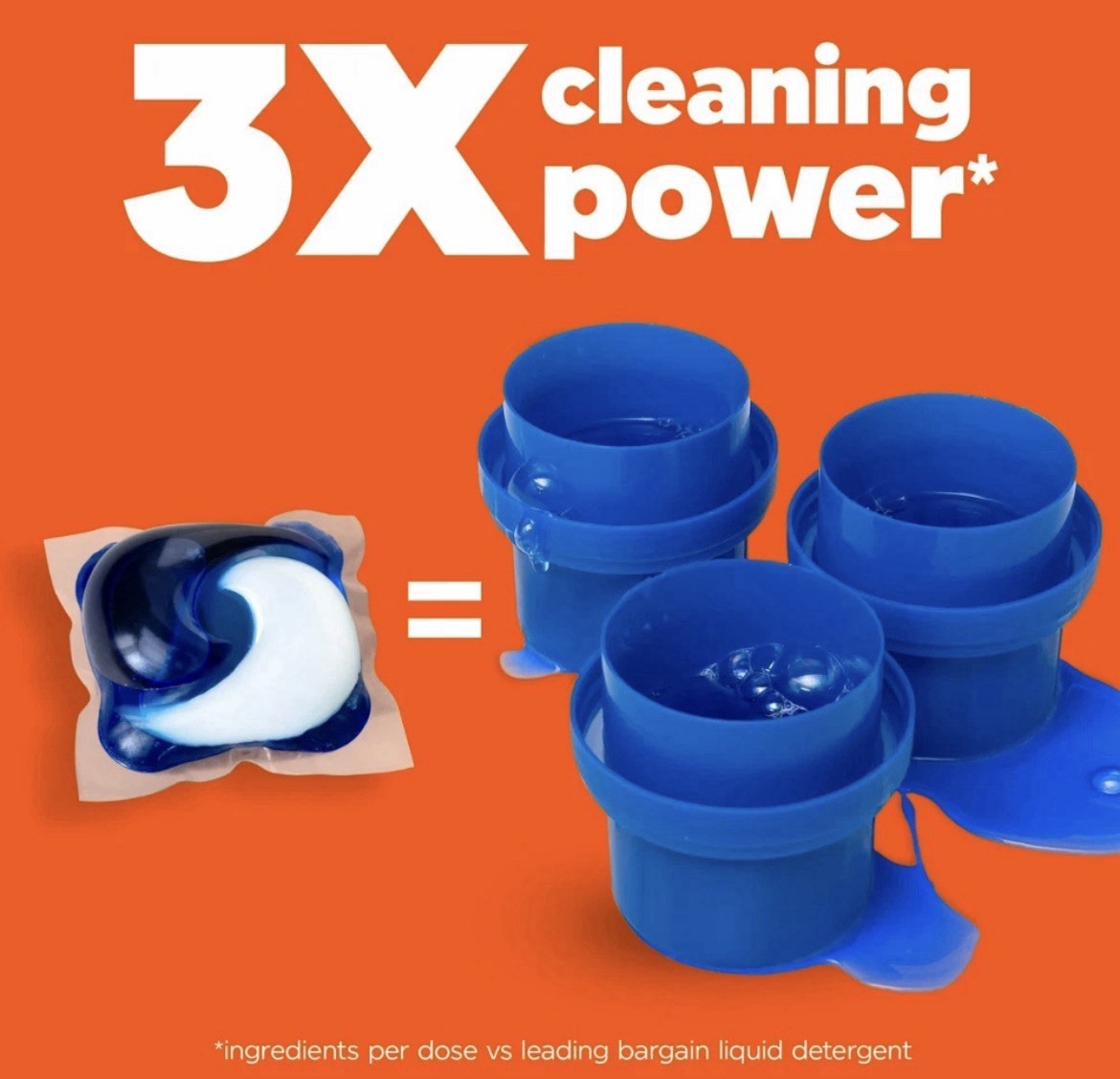 (4 Pack) Tide PODS Liquid Laundry Detergent Pacs, Original Scent 76 Count