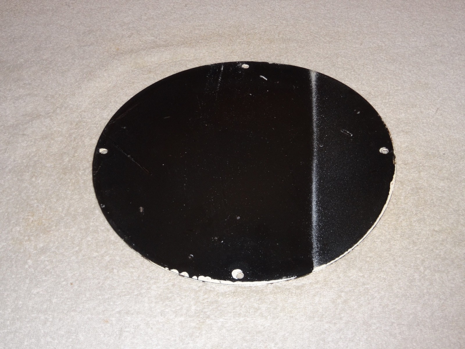 VINTAGE MACK🐶TRUCKS BUSES GASOLINE DIESEL 11 3/4" PORCELAIN METAL OIL DOG SIGN