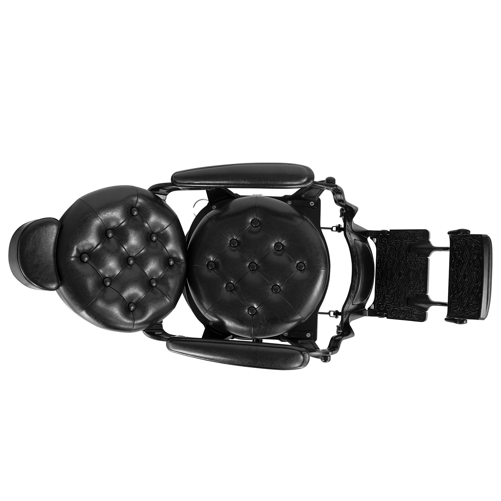 Vintage Black Heavy Duty Barber Chair Hydraulic Recline All Purpose Salon Beauty