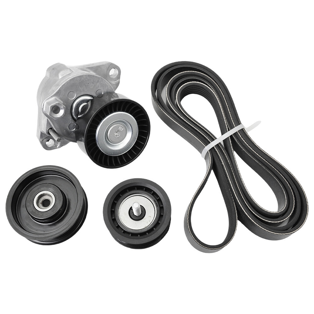 Engine Belt Tensioner + Idler Pulley Serpentine Belt Kit FITS FOR Mercedes-Benz
