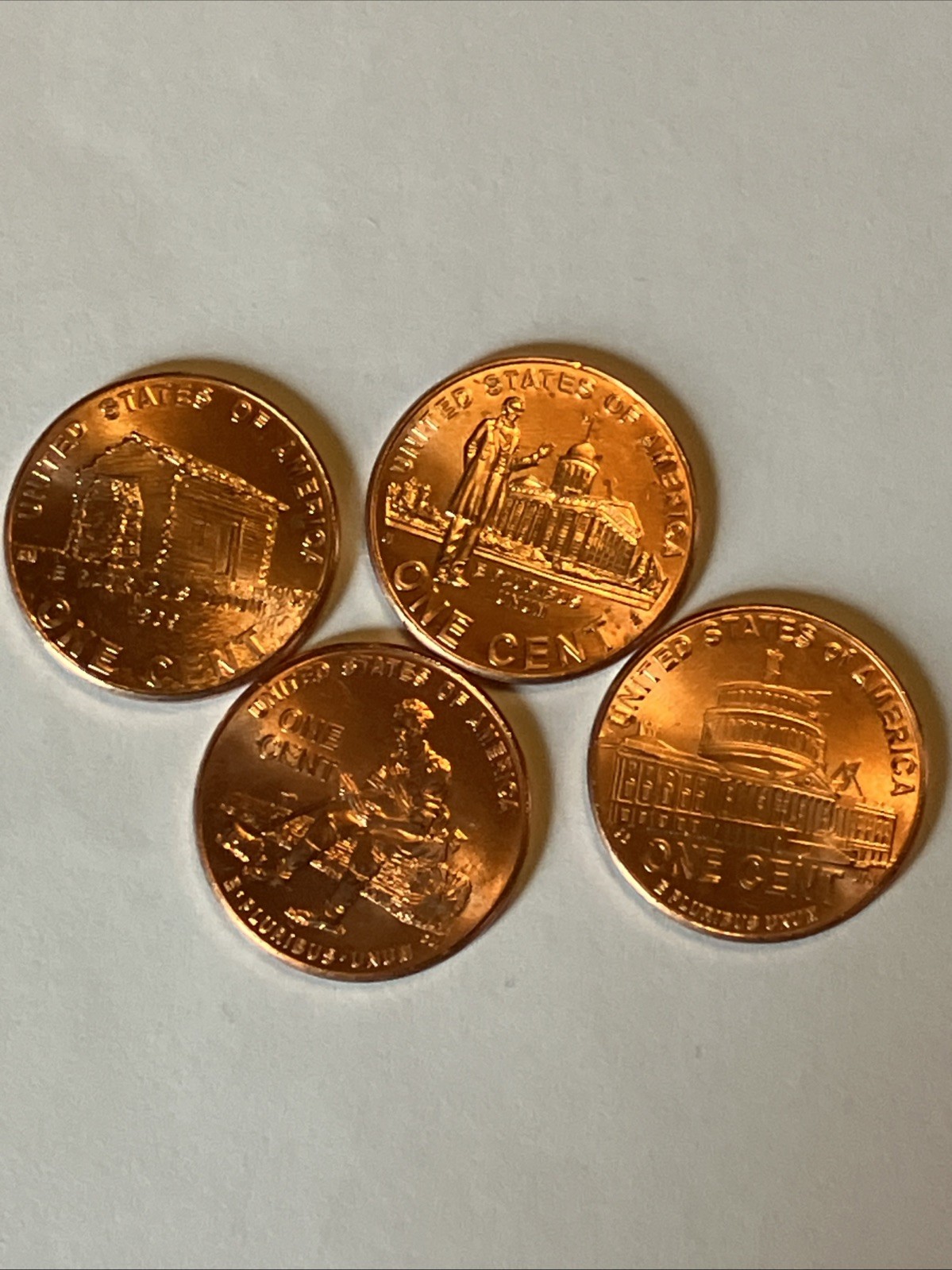 2009 P+Ds Lincoln Bicentennial Cent 4 Coin Set Brilliant Uncirculated