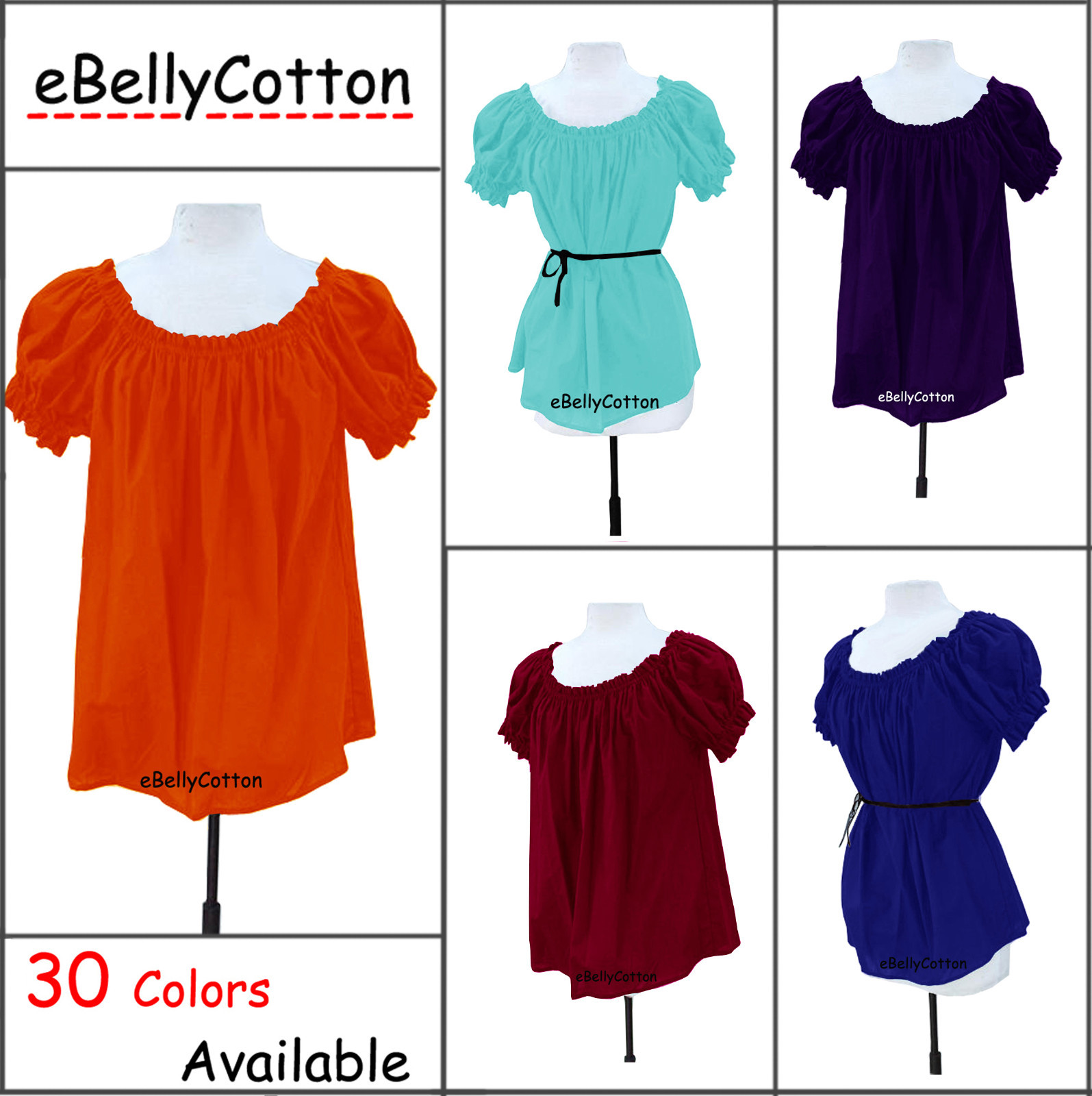 Chemise Blouse Cotton Gauze Peasant Shirt Renaissance Costume Halloween medieval