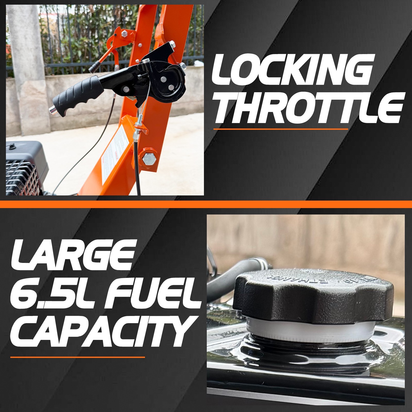 15HP Stump Grinder,15'' Cutting Height/10'' Cutting Depth 420cc Free Ship