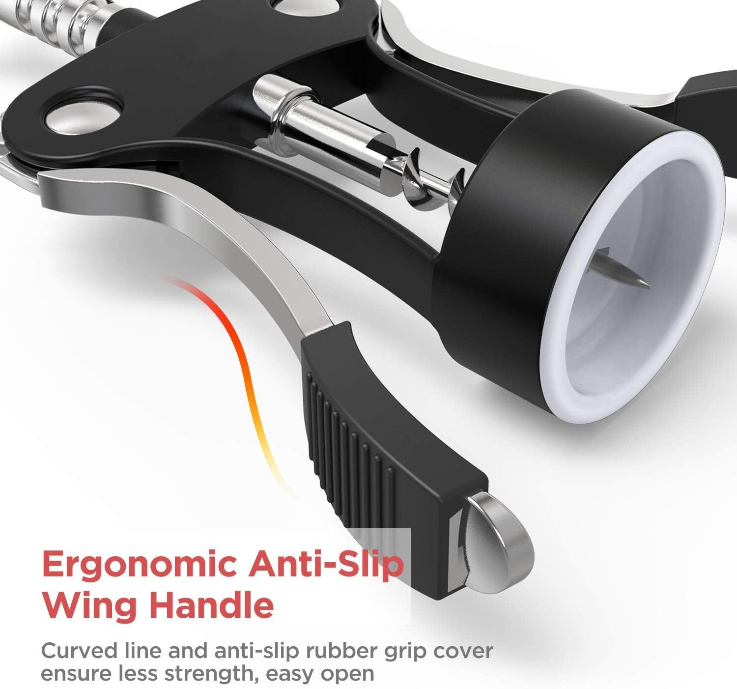 Wing Corkscrew,Ilyever Premium Wine Opener，Heavy duty,Multifunctional Corkscrew