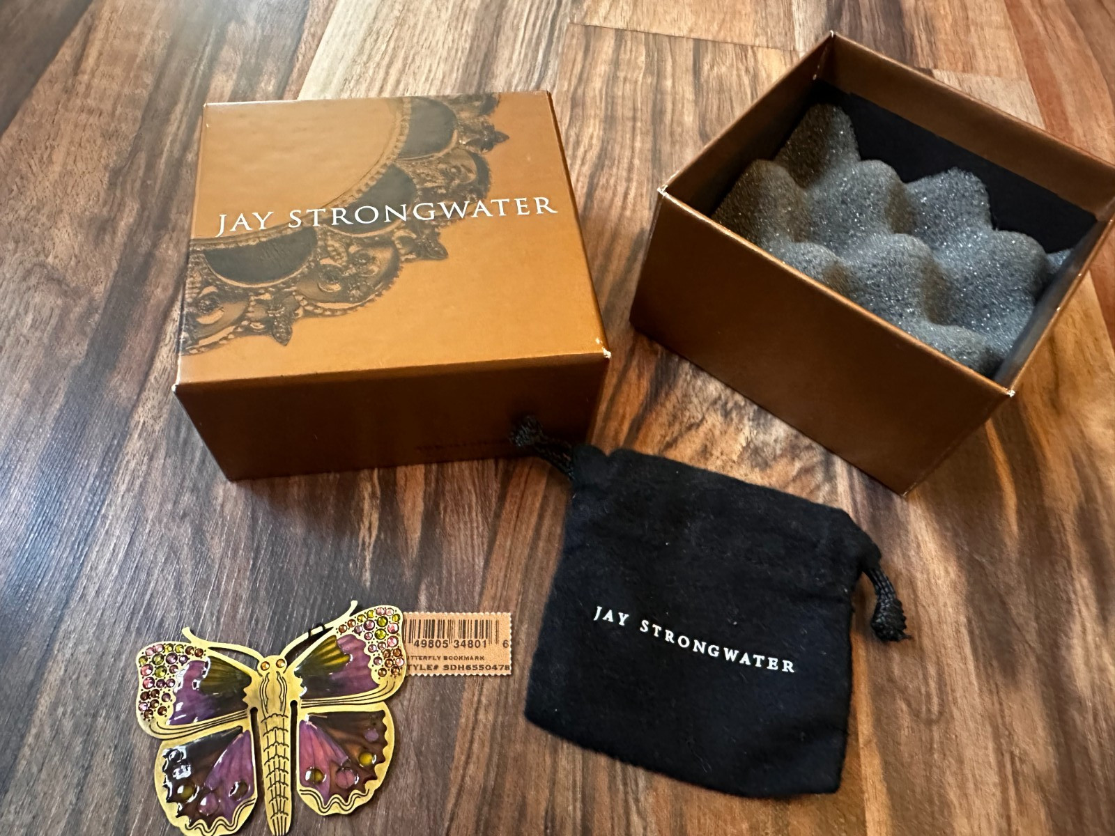 Jay Strongwater Butterfly Bookmark with Swarovski Crystals