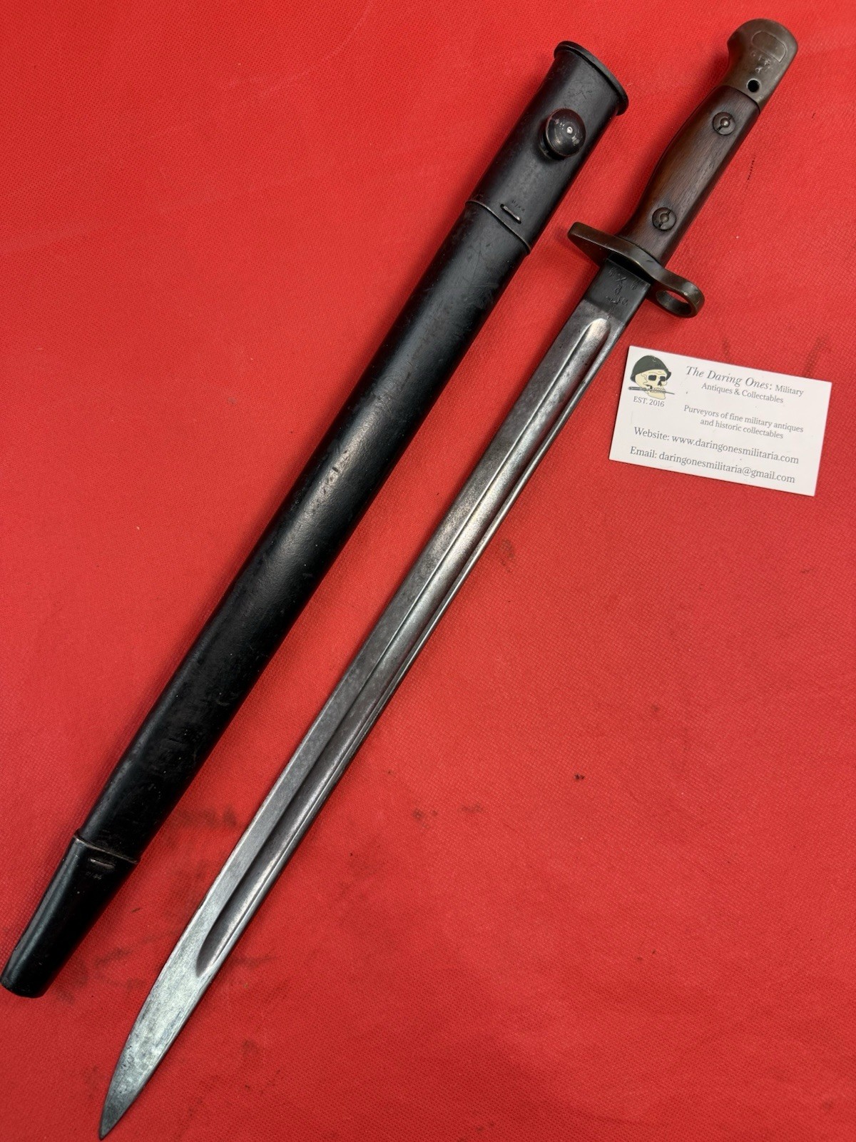 Original WW1 Era Canadian M1907 SMLE Bayonet 1918 Sanderson Arsenal