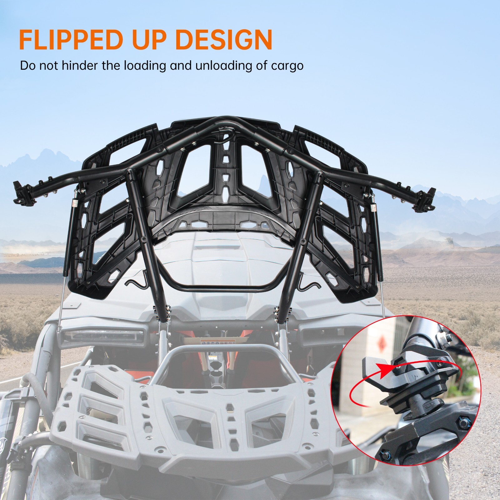 Rear Cargo Rack Pivoting Rear Rack for Can-Am X3/X3 Max 2017-2023 for 715008296