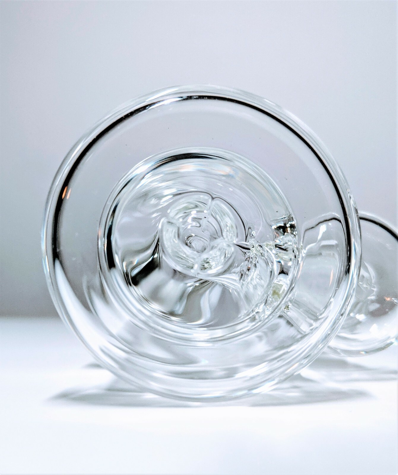 4.5" Mini Glass Bong Diffused Perc Premium Quality Water Pipe Hookah Bubbler