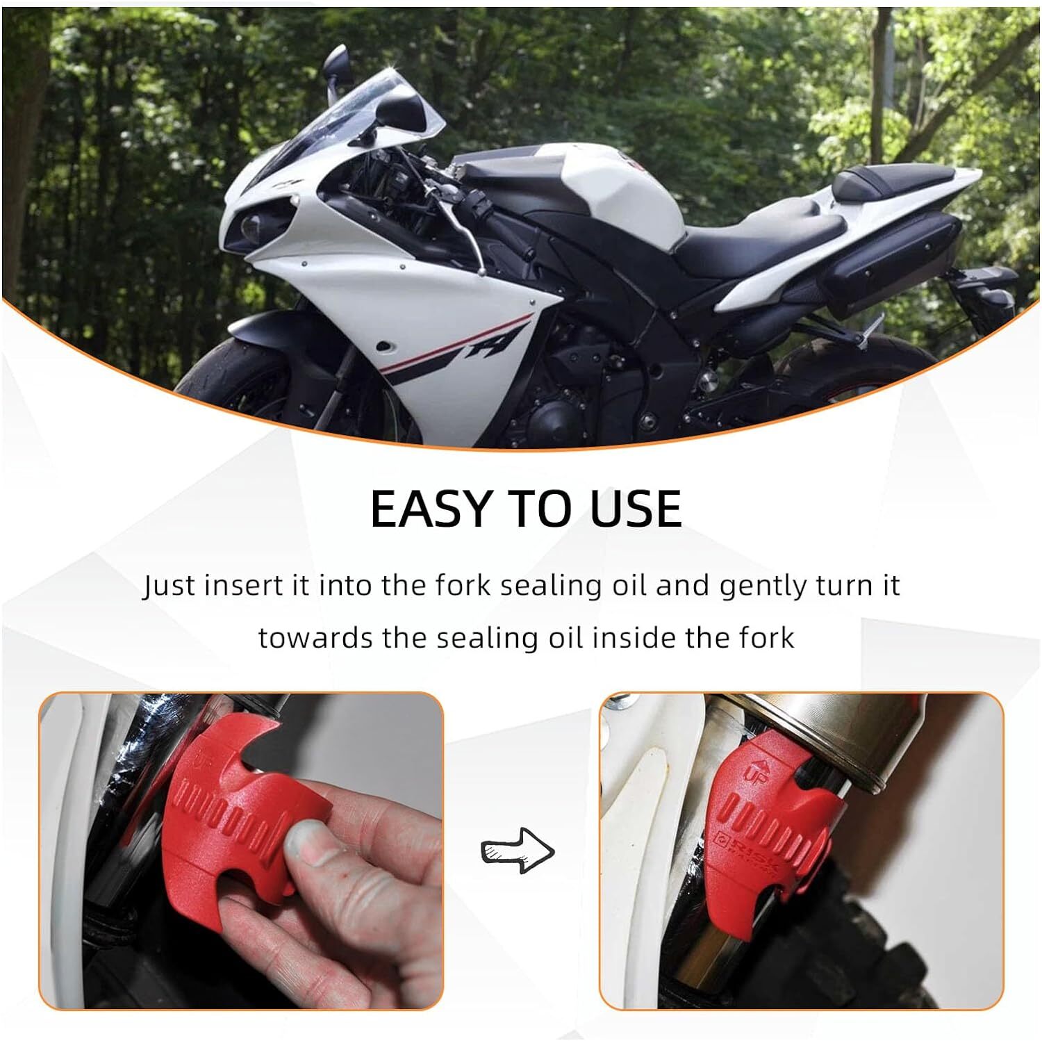 Front Fork Seal Cleaning Tool Universal Motorcycle Dirt Bike Fork Shock Absorber