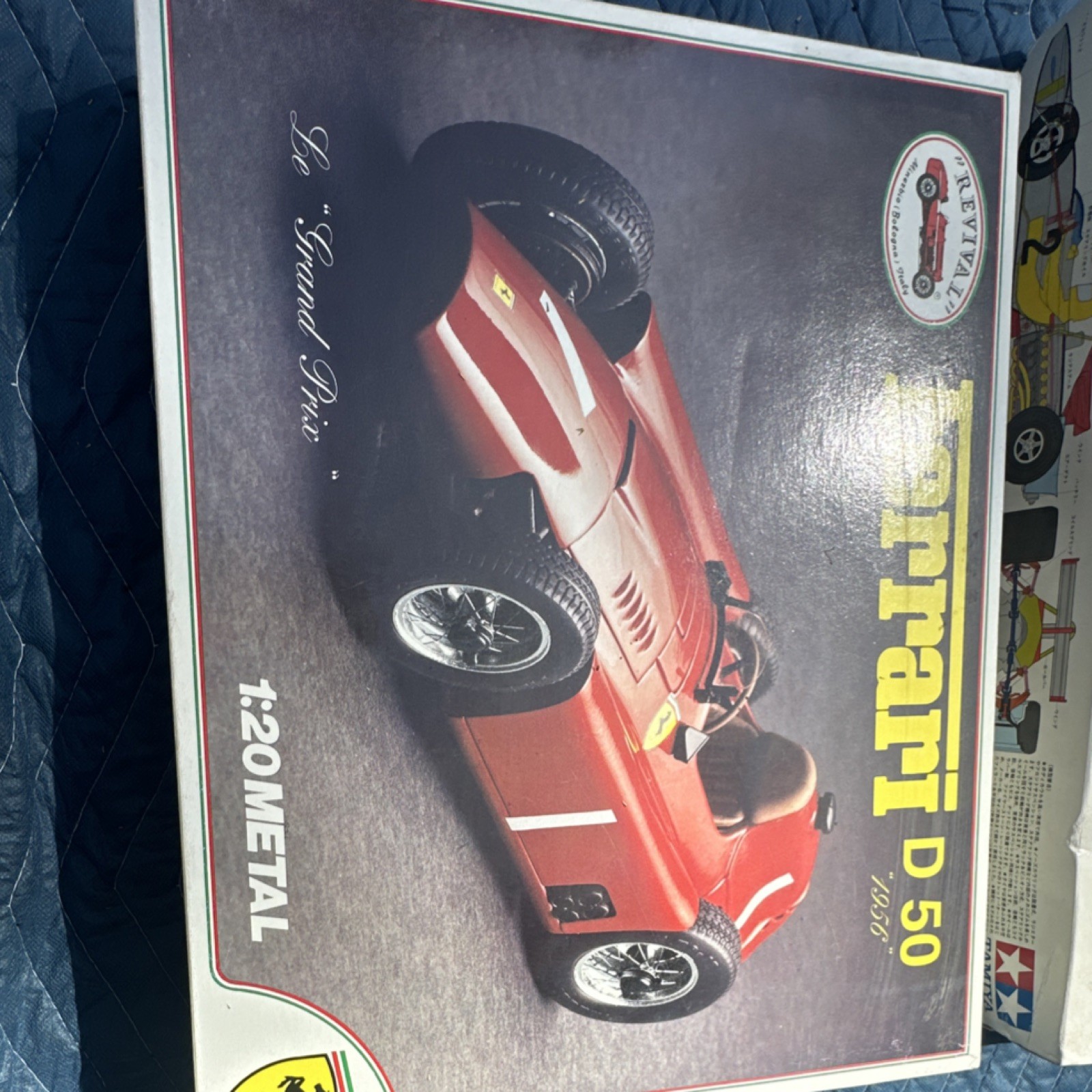Revival Ferrari D50 1956 1:20 Metal Car Kit Red Sport Model MPN 93101