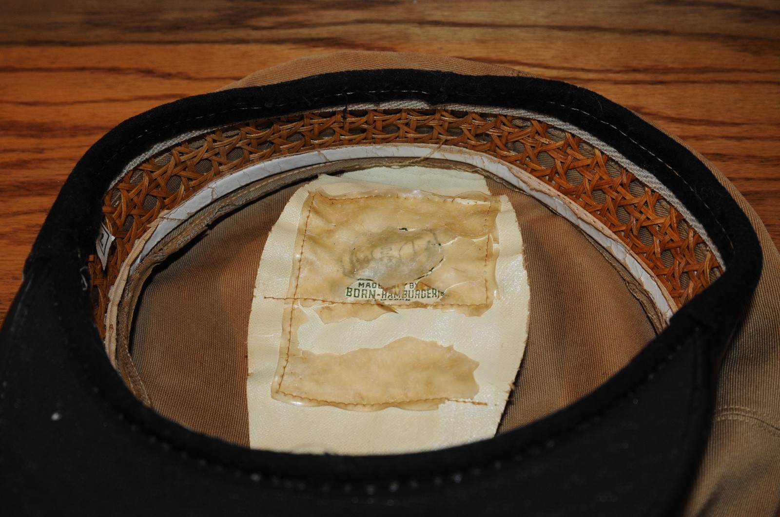 United State US WW2 USN Navy Visor Hat Cap Original Period Hat Well Worn Damaged