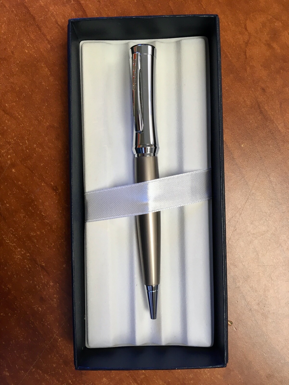 Cross Parasol Chrome and Titanium Twist Ballpoint Pen -- DAMAGED PACKAGING
