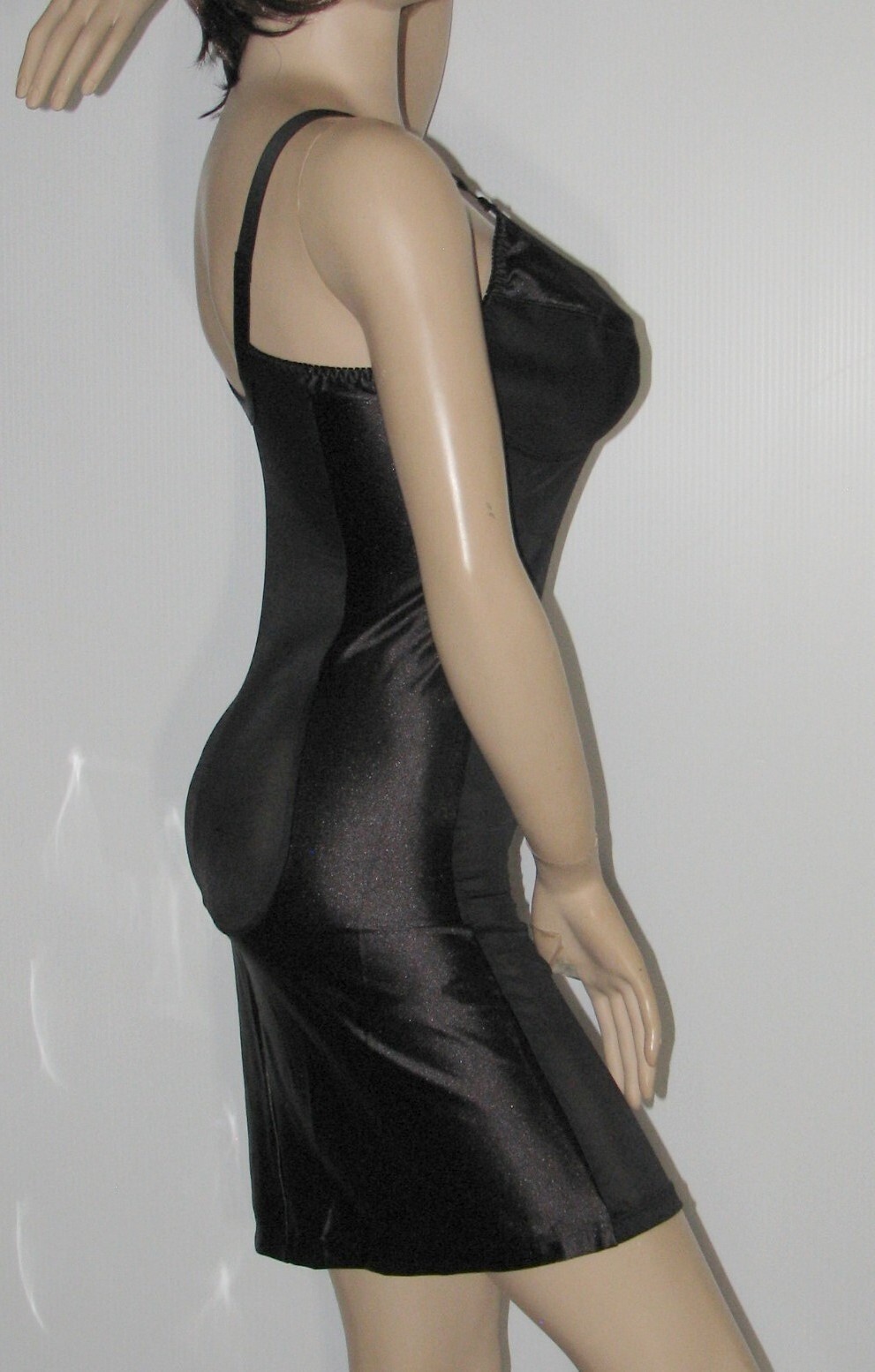 Satin Control Shaper Dress Slip - Full Slip with Satin Panels - 38-48 B-DD