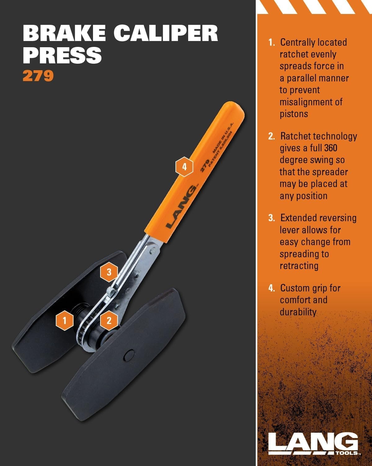 Dual Quad Piston Caliper Spreader