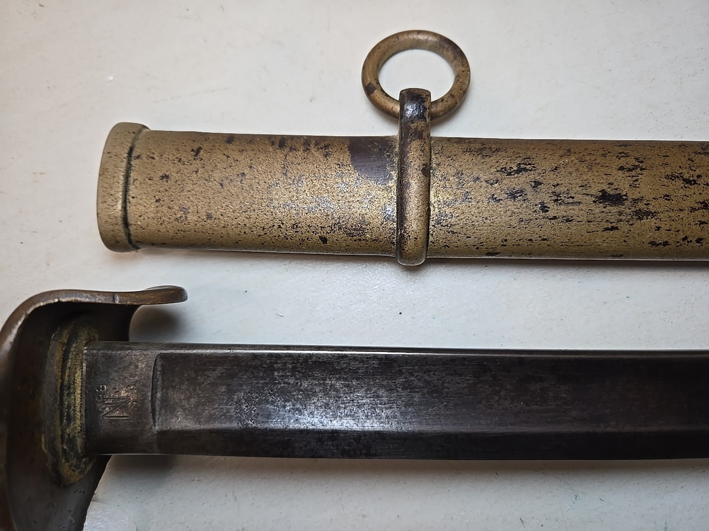 Mansfield & Lamb Civil War Model 1860 Cavalry Sword w/Scabbard - 1863