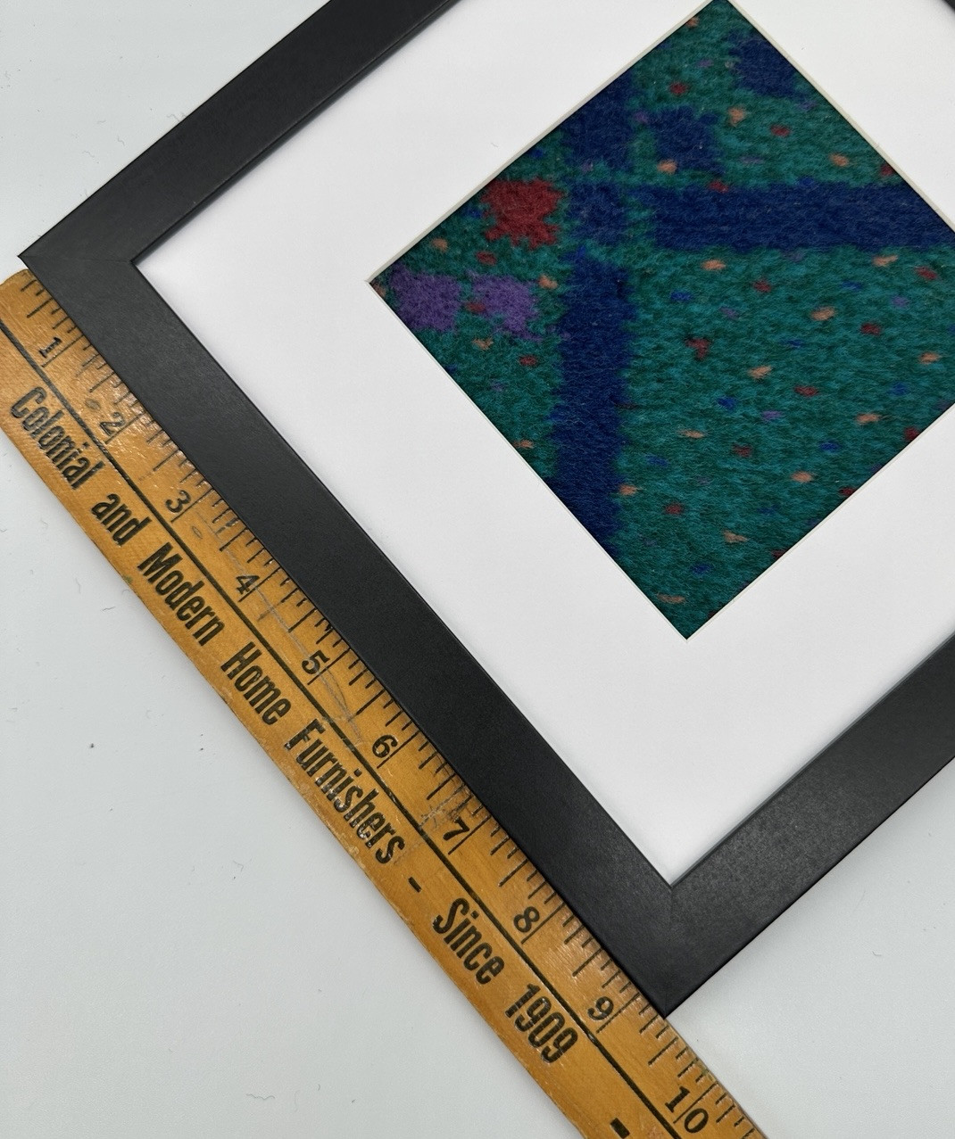 Authentic PDX Airport Portland Oregon Original Carpet Square Framed Mounted