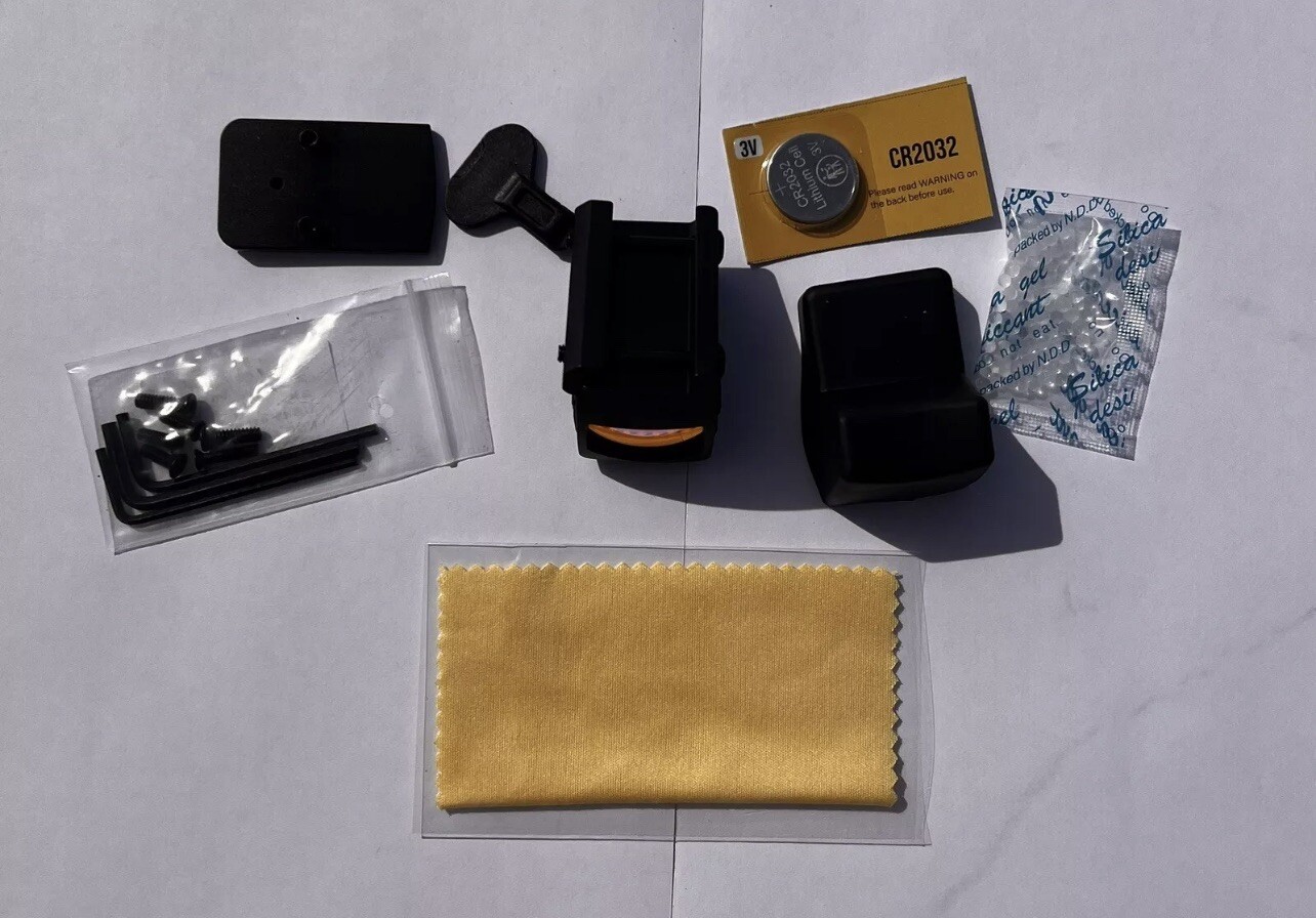 Red Dot Tactical RMR Reflex Sight Scope for Pistol Glock 17 19 W/20mm Mount Logo