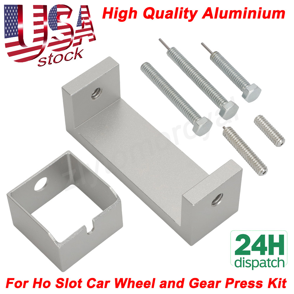 For T-jets, AFX Pancake Chassis and Ho Slot Car Wheel And Gear Press , Aluminium