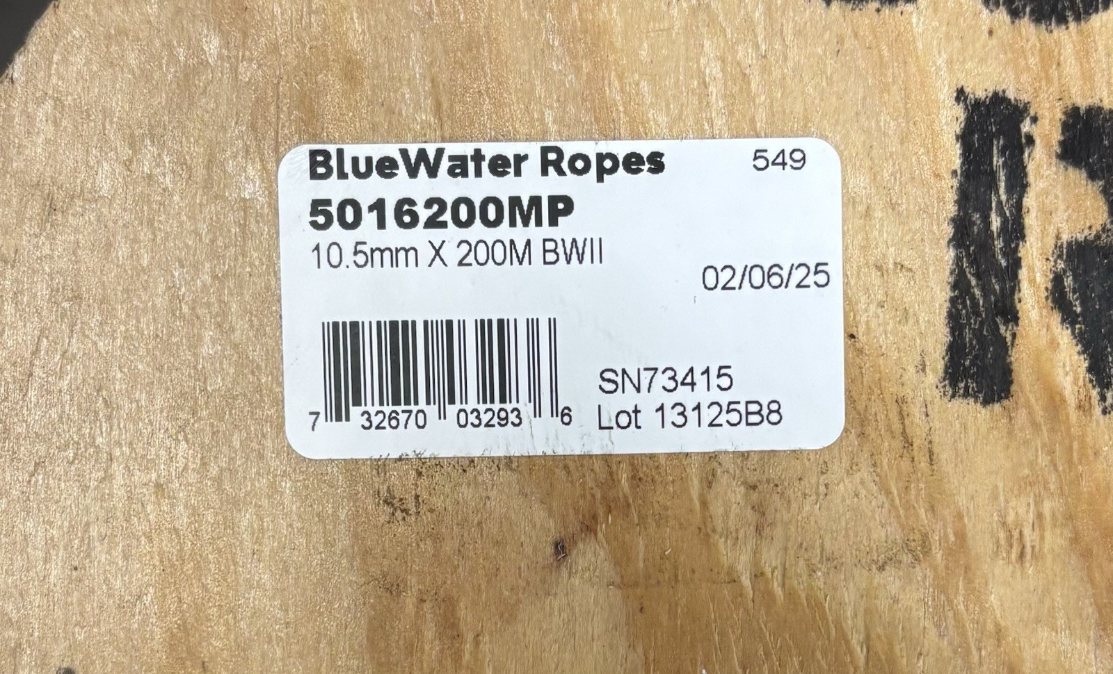BlueWater Ropes 10.5mm x 200m BWII