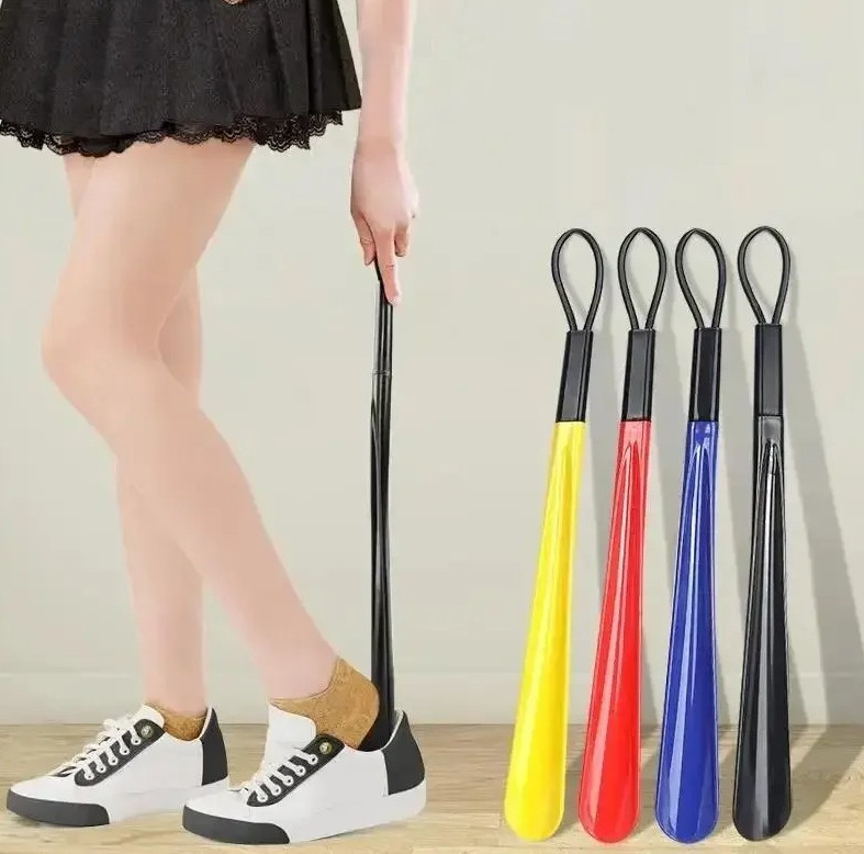 1pc Extra Long Flexible Plastic Shoe Horn Durable Shoe Spoon for Easy Wear - NEW