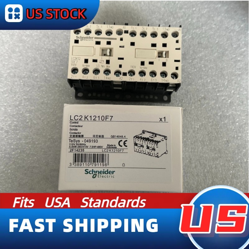 LC2K1210F7 Schneider New Contactor: Expedited Shipping, US In-Stock