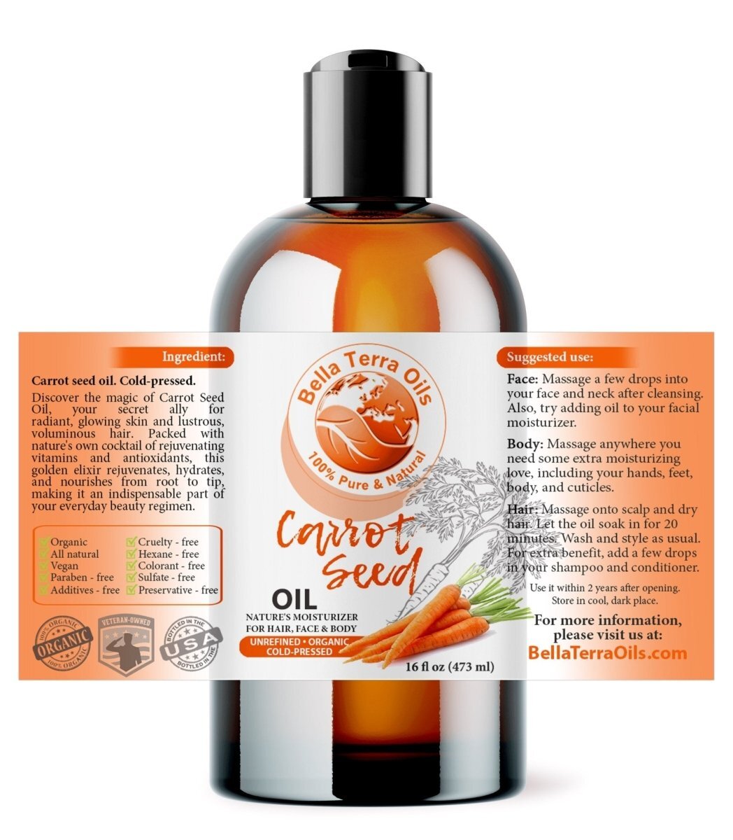 Carrot Seed Oil: Natural, Cold-Pressed, Perfect for Skin Rejuvenation
