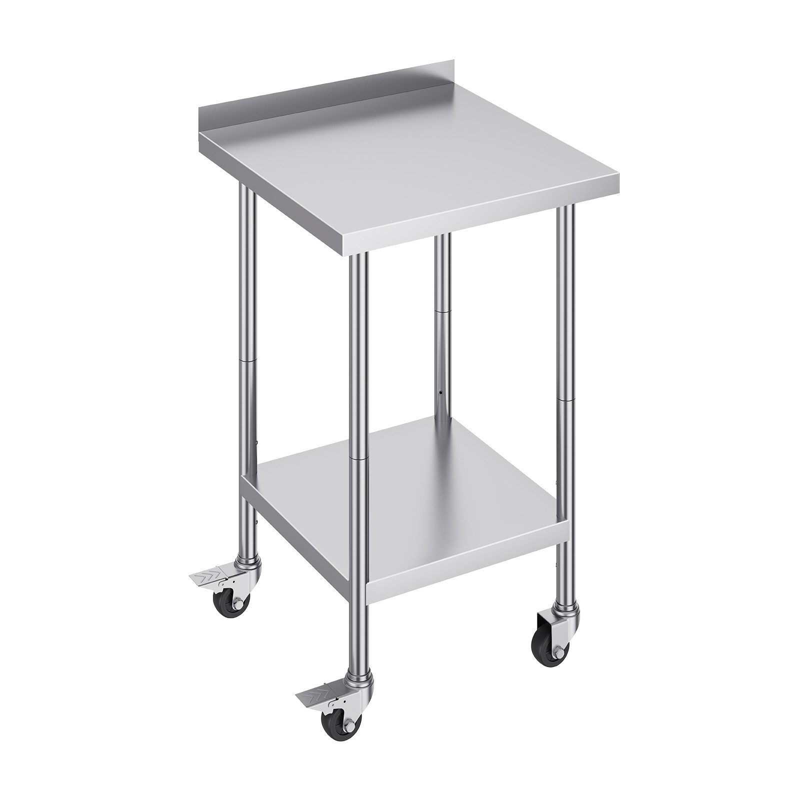 Uimoso Stainless Steel Work Table Commercial Food Prep 24x24/15/30/36/48/60 in