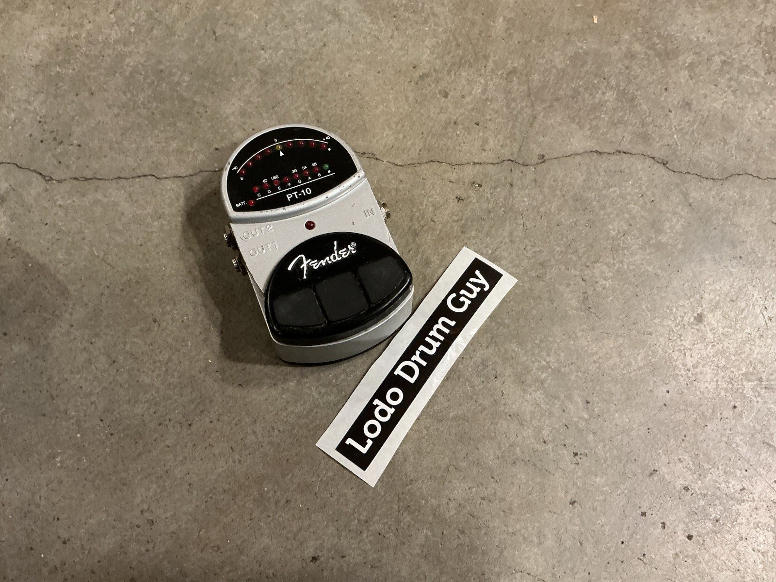 Fender PT-10 Chromatic Guitar Tuner Pedal TESTED 100% USED #VP7