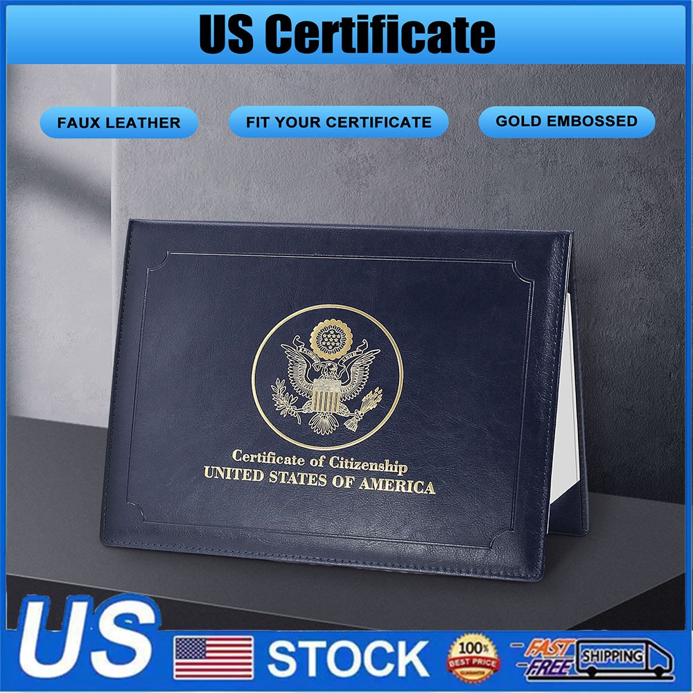 Citizenship Certificate Holder - US Citizenship Gifts - PU Naturalization  US