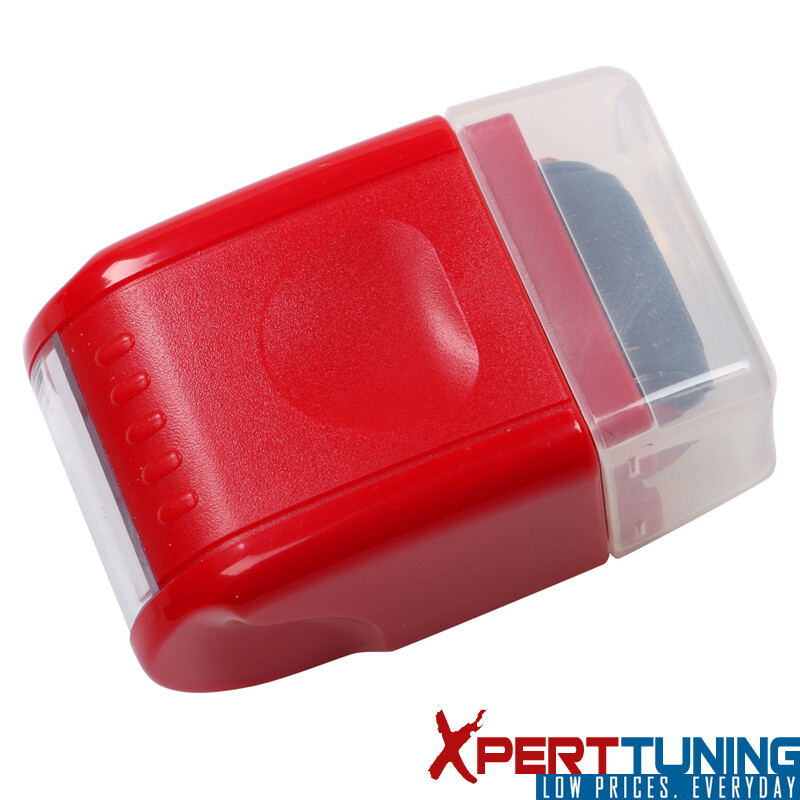 Identity Protection Privacy Roller Stamp Confidential Data Guard Your ID Red