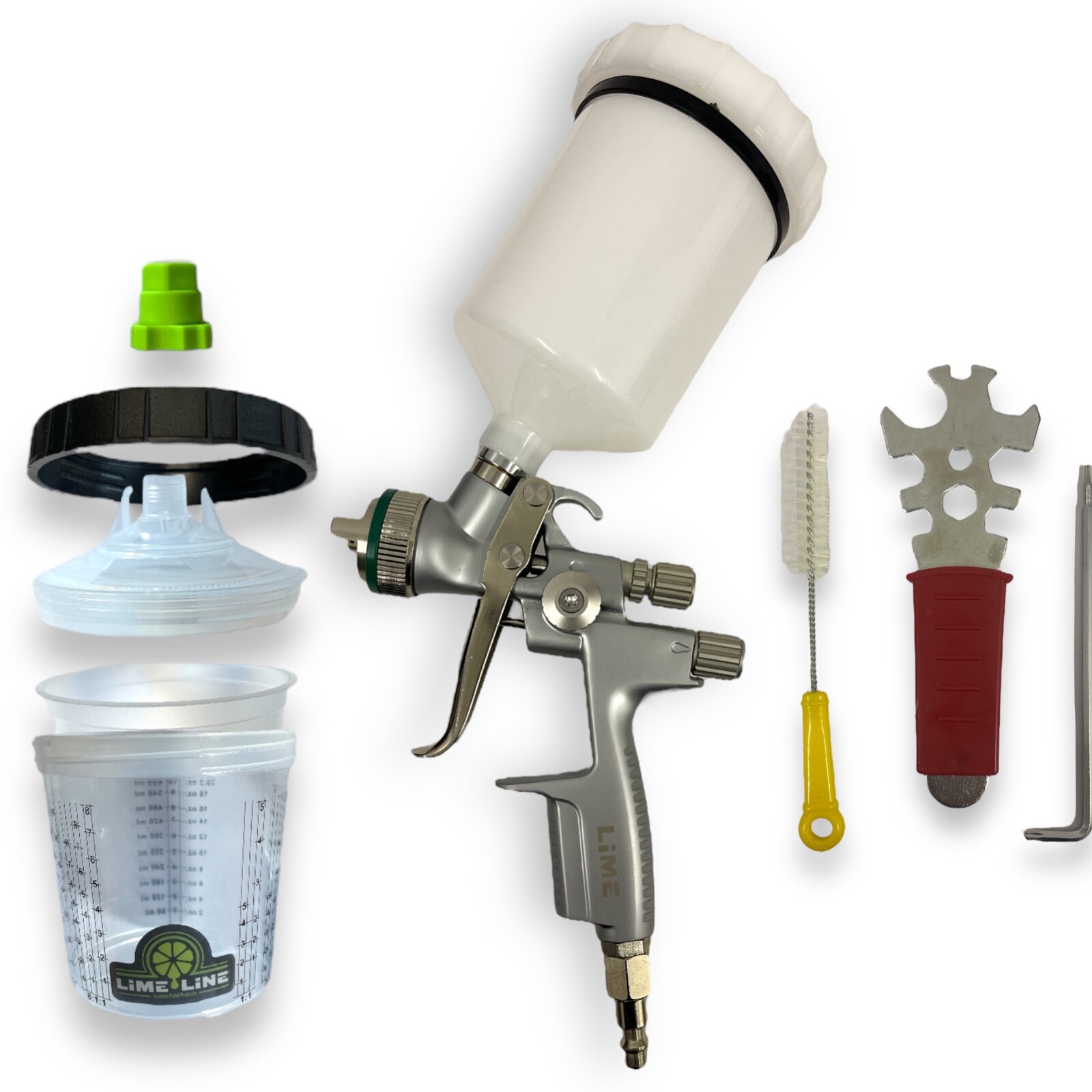 LiME LiNE 1.3 HVLP Automotive Spray gun with Disposable Paint Gun Setup