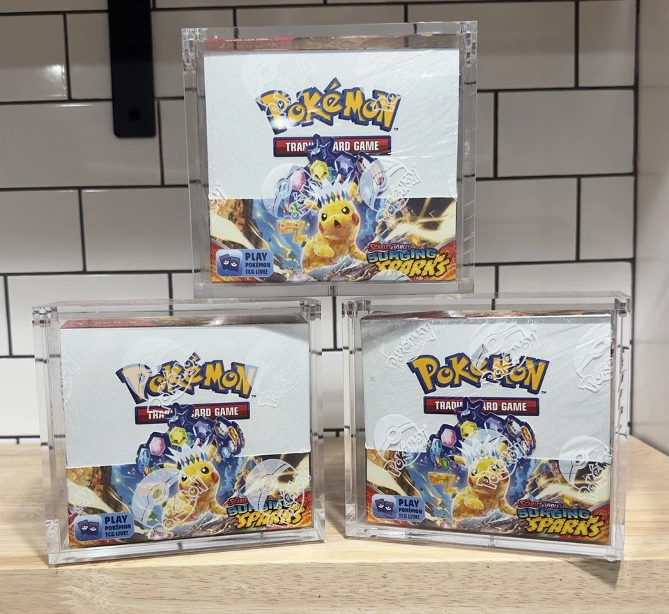 Pokemon Magnetic Booster Box Acrylic Case! Pokémon Card Protective Display!