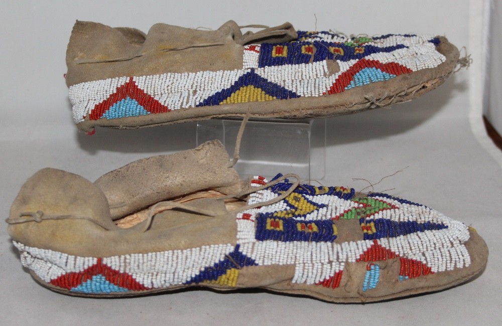 Plains Tribe Beaded Moccasins