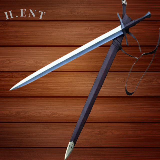 Custom Hand Forged Battle Ready Sword, Raven Longsword, Medieval, Knight Sword