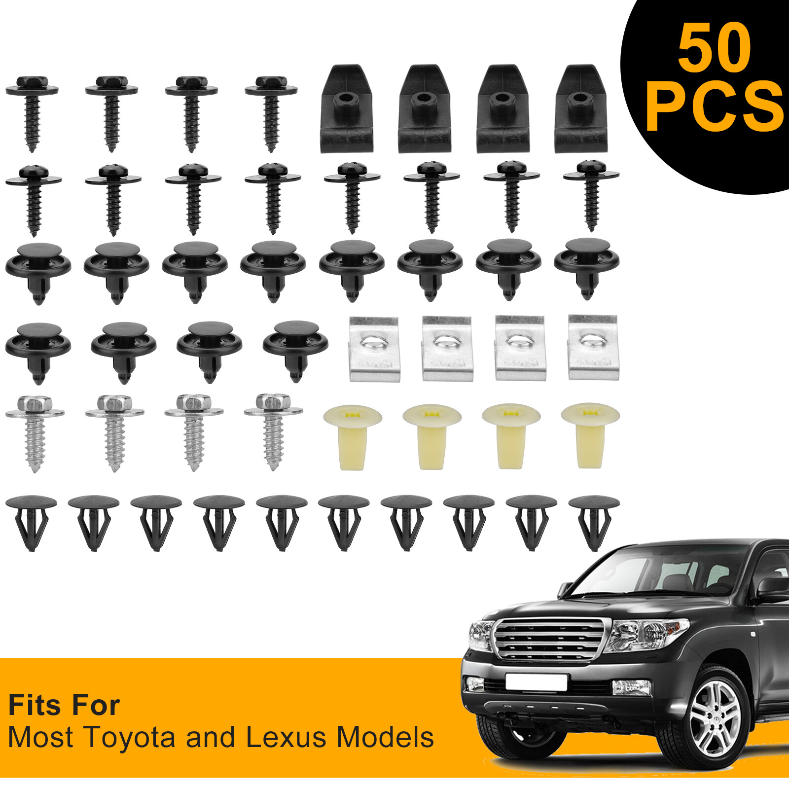 Engine Splash Shield Fender Bumper Screws Clips Rivet Fastener For Toyota Lexus