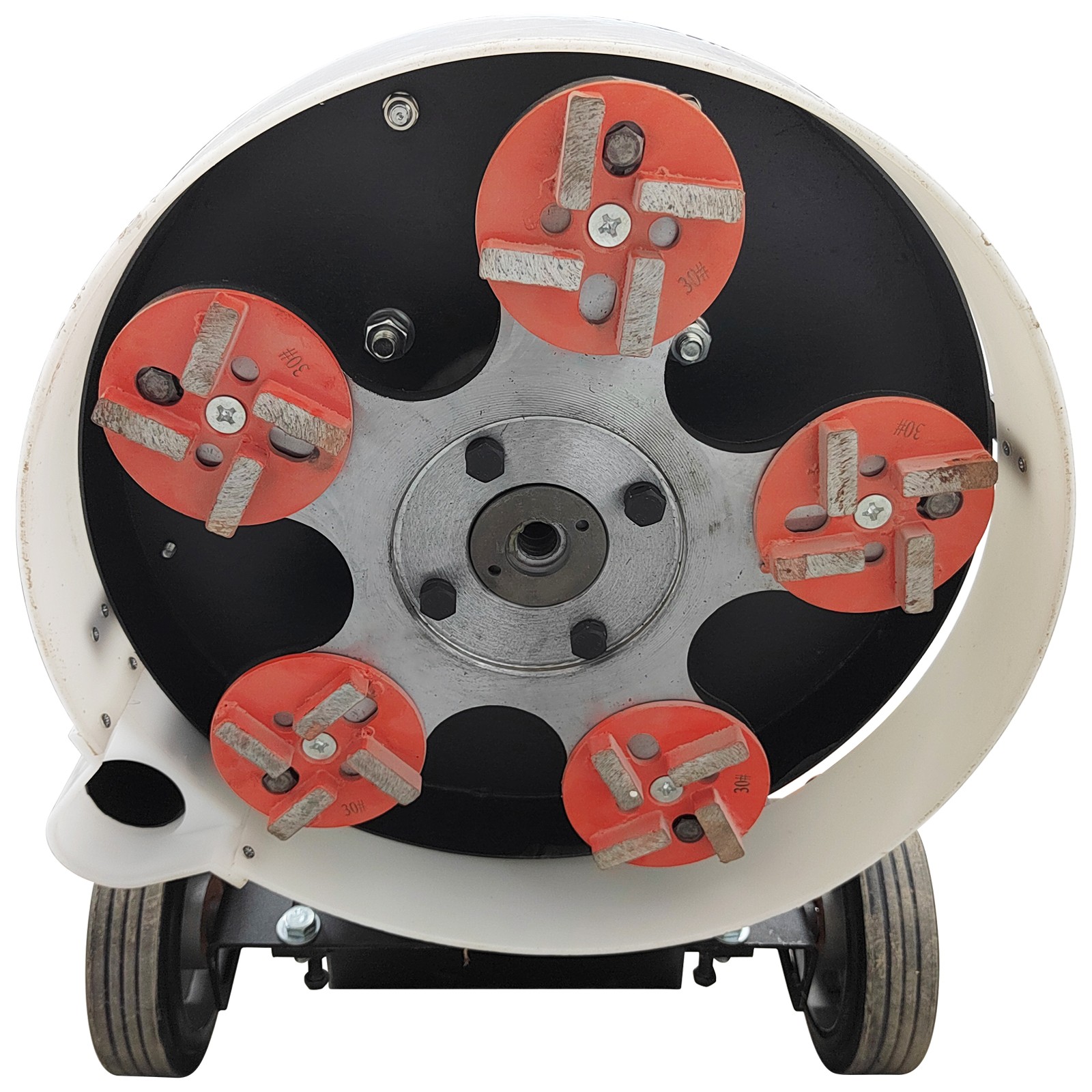 220V Concrete Floor Grinder Ground Polishing Machine w/5 Grinding Head Dust Free