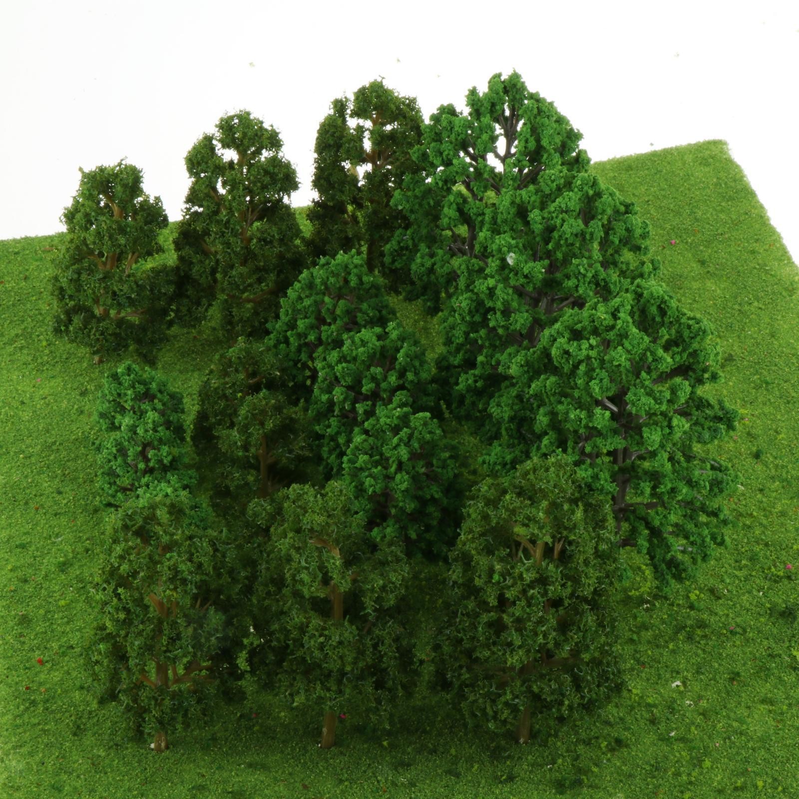 18Pcs Assorted Trees Scenery Model Tree Garden Landscape Layout Scenery