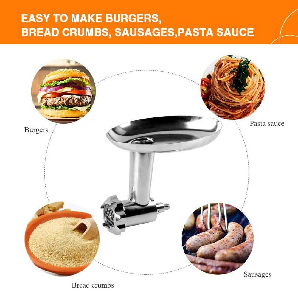 Meat Grinder &Prep Slicer&Jams Juicer Attachment For KitchenAid Mixer 3 function
