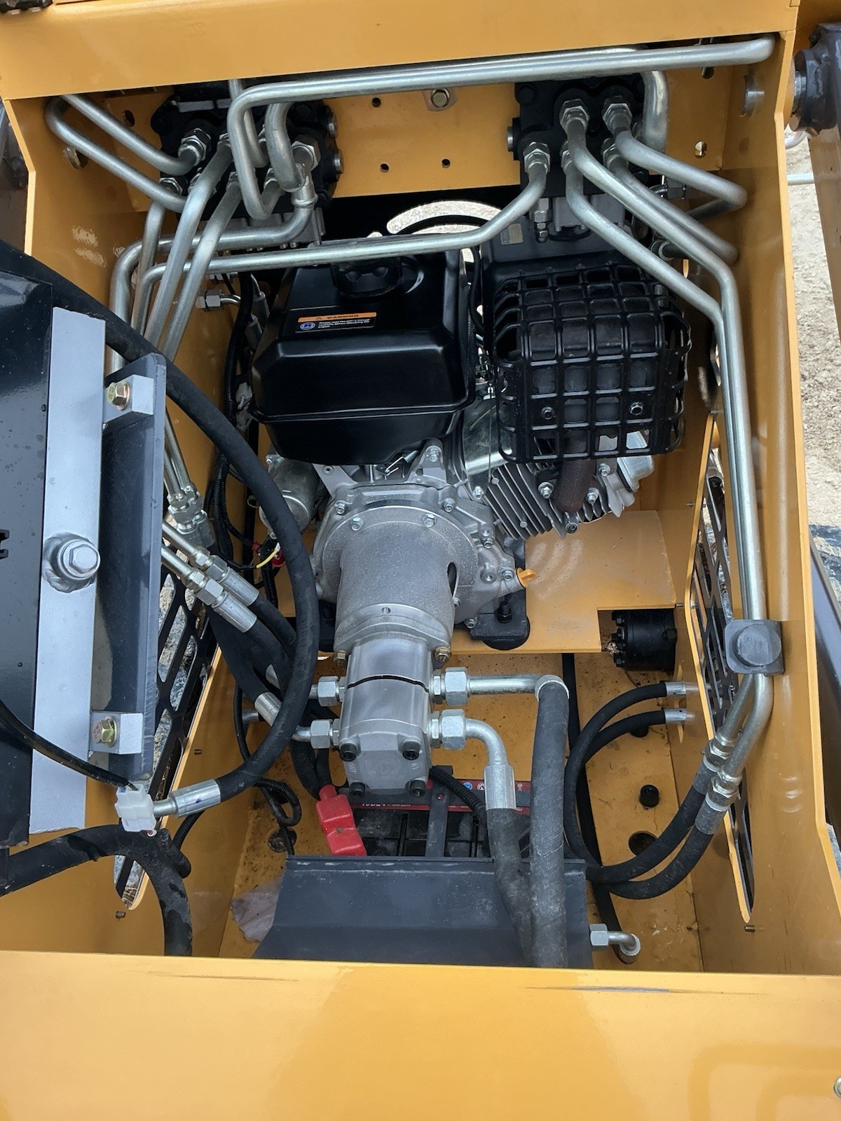 NEW ZJG-380 Mini Skid Loader Stand-On Compact Tracked Loader 13.5HP Engine