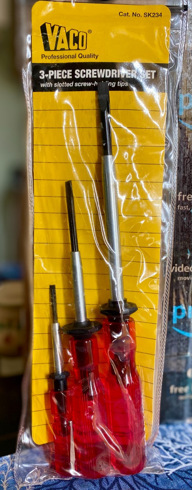 New Klein Tools Vaco SK234 3 piece slotted screw holding screwdriver set