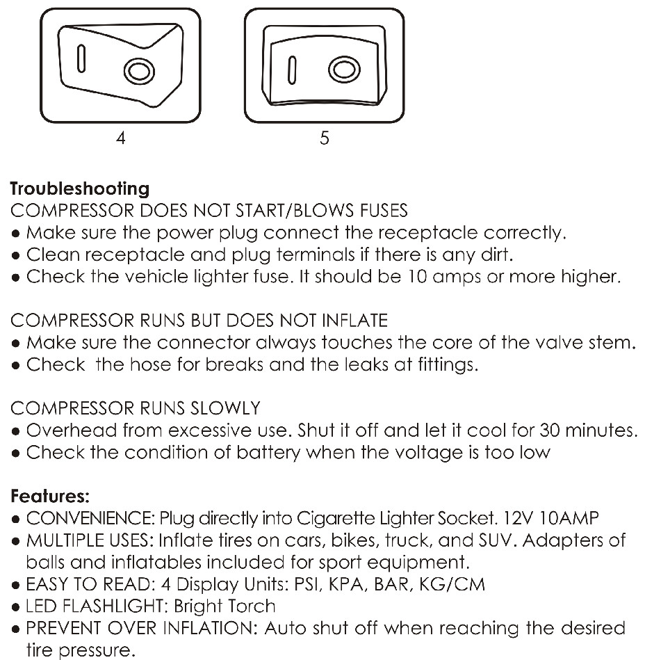 Heavy Duty Portable Air Compressor Car Tire Inflator Electric Pump Auto 12V