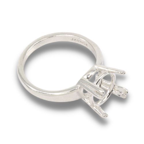 Round Double Prong Pre-notched Ring Mounting