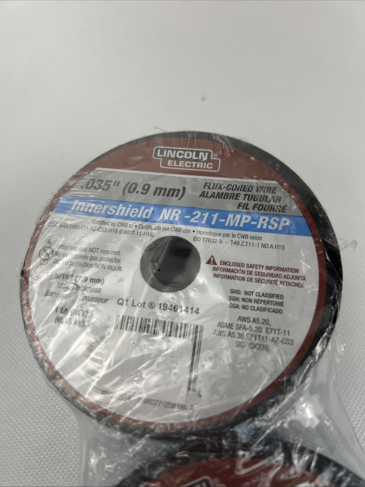 Lincoln Electric ED030584 .035" Innershield NR-211-MP-RSP Flux-Cord- 2 Pack