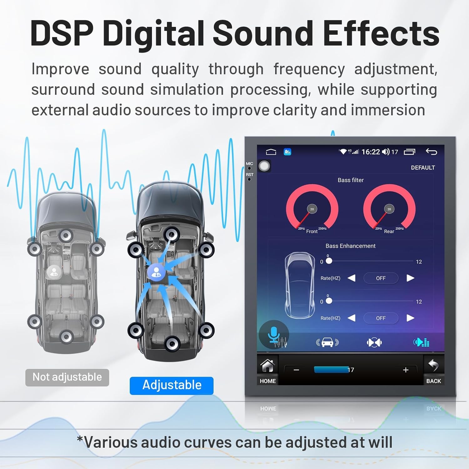 4+64G Car Radio Stereo Carplay Android 13 for Cadillac ATS XTS SRX CTS 2013-2018