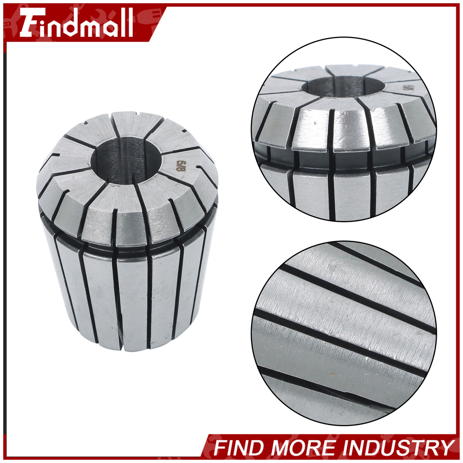 Findmall ER40 29Pcs Collet Set High Precision CNC Spring Collets