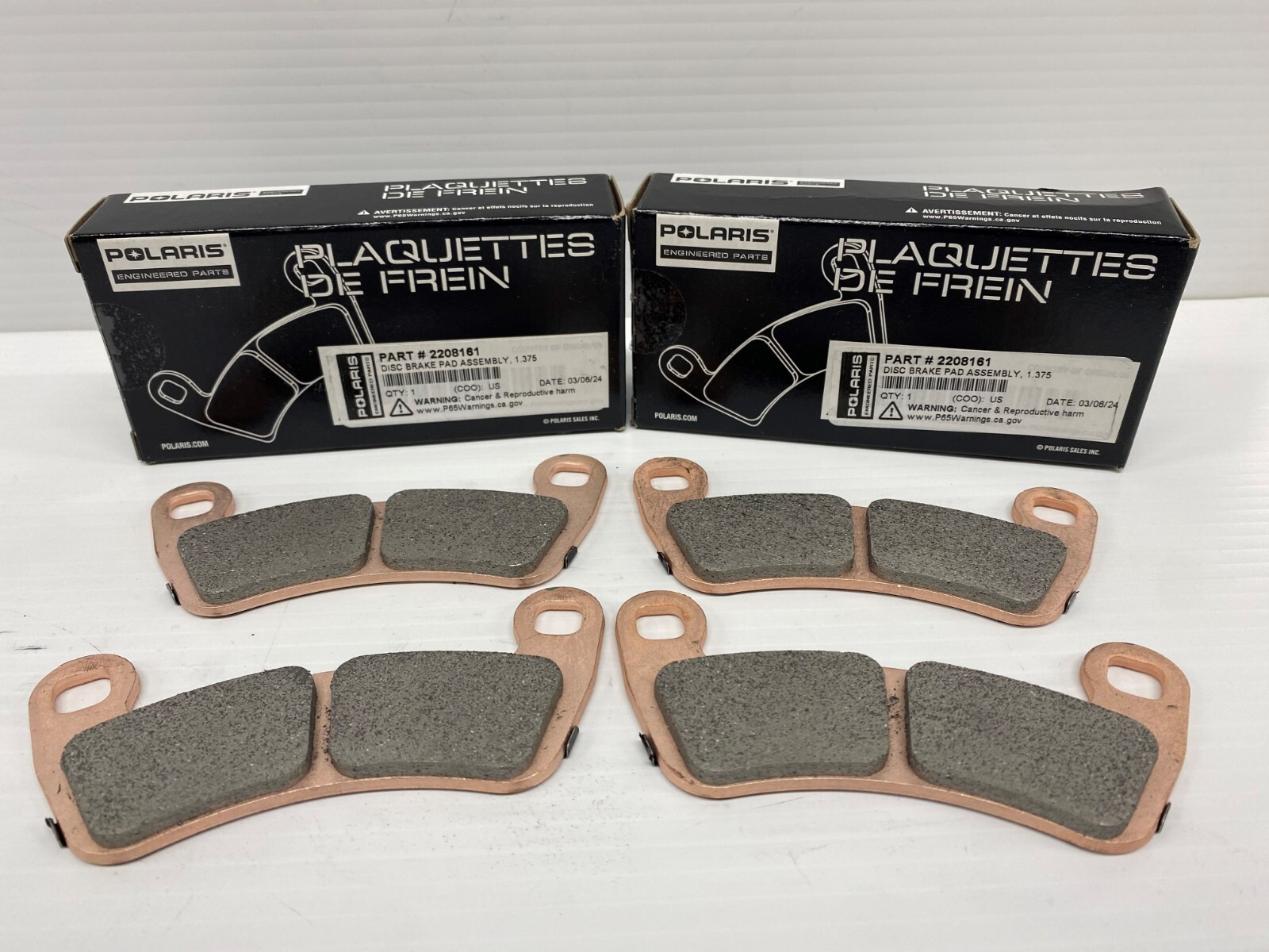 2020-2024 Polaris RZR Pro XP OEM Brake Pad Kit- 2208162 2208161 Front & Rear