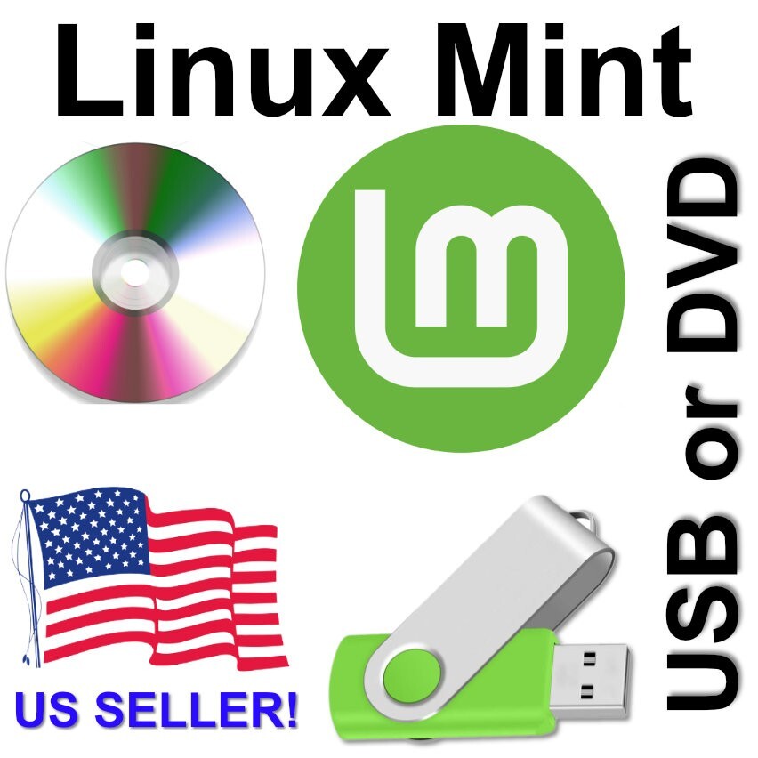 Linux Mint Latest 21.3 Cinnamon Version 64bit BOOTABLE/LIVE USB or DVD FREE SHIP