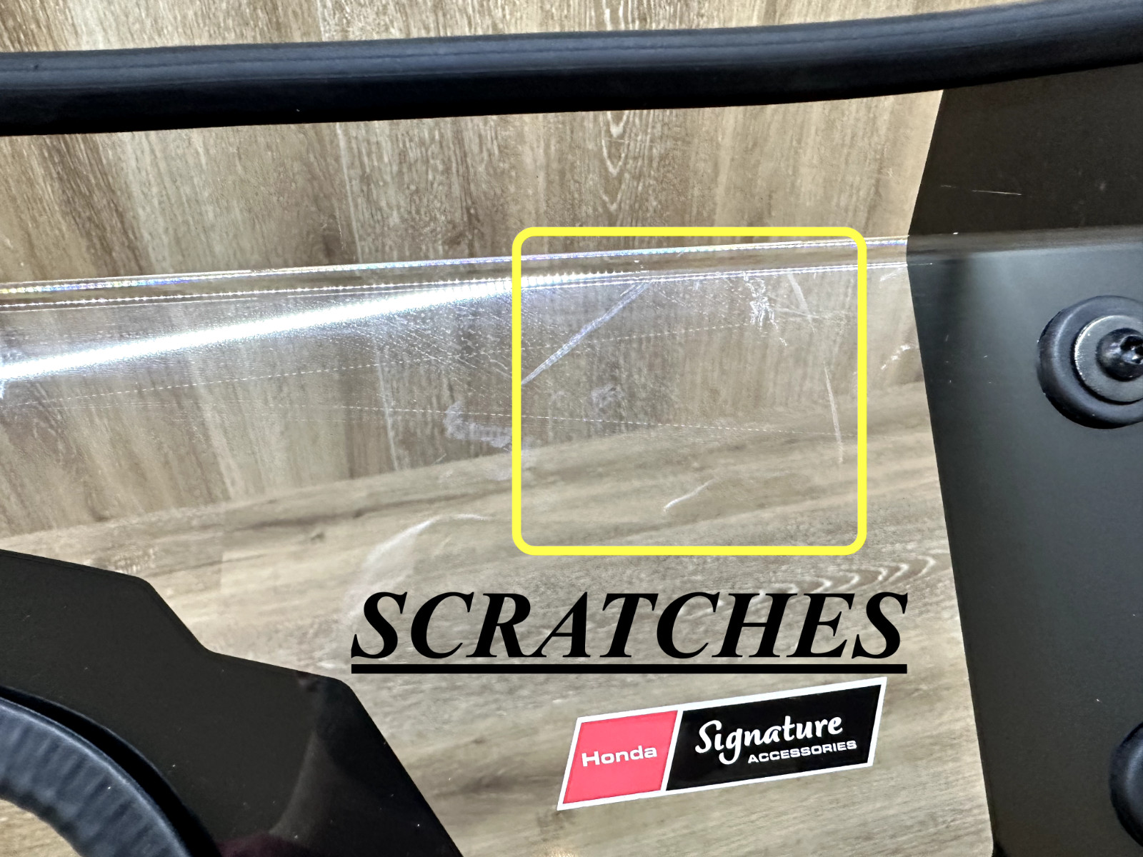 HONDA PIONEER WINDSHIELD - LOWER SECTION ONLY - GENUINE OEM